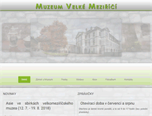 Tablet Screenshot of muzeumvm.cz